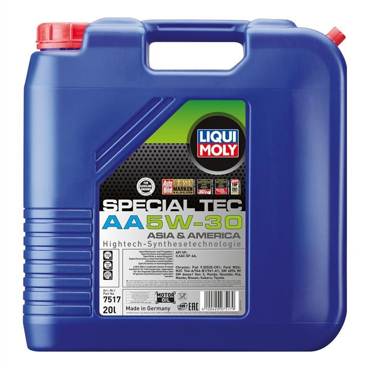 Liqui Moly 7517 Engine oil Liqui Moly Leichtlauf Special AA 5W-30, 20L 7517: Buy near me at 2407.PL in Poland at an Affordable price!