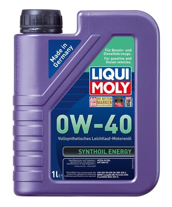 Liqui Moly 9514 Engine oil Liqui Moly Synthoil Energy 0W-40, 1L 9514: Buy near me in Poland at 2407.PL - Good price!