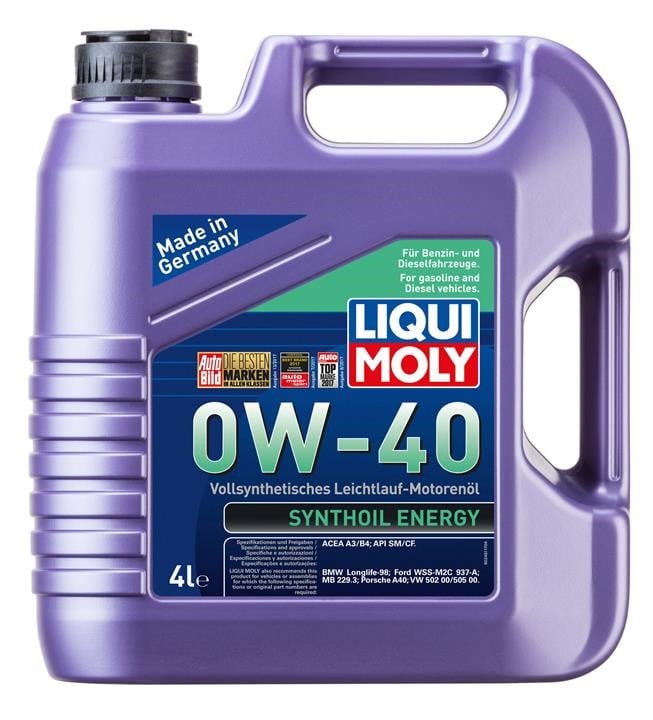 Liqui Moly 7536 Engine oil Liqui Moly Synthoil Energy 0W-40, 4L 7536: Buy near me in Poland at 2407.PL - Good price!