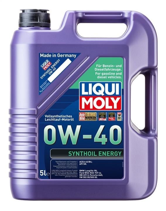 Liqui Moly 1923 Engine oil Liqui Moly Synthoil Energy 0W-40, 5L 1923: Buy near me in Poland at 2407.PL - Good price!