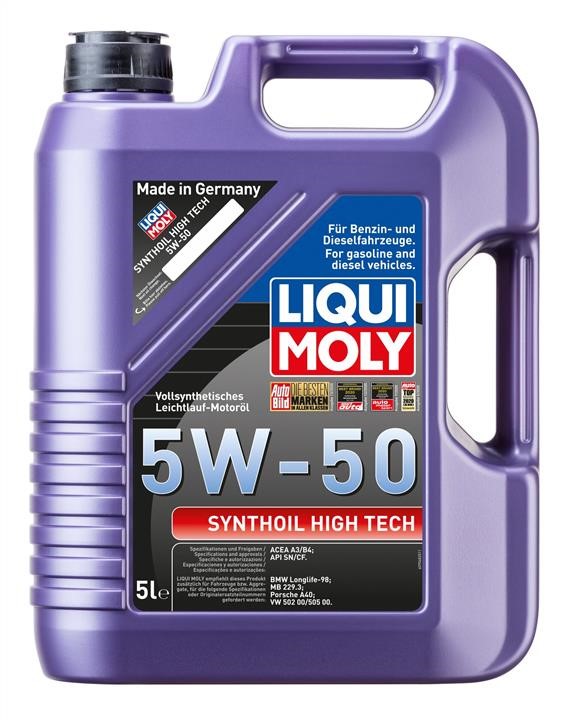 Liqui Moly 9068 Моторное масло Liqui Moly Synthoil High Tech 5W-50, 5л 9068: Отличная цена - Купить в Польше на 2407.PL!