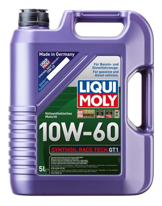 Liqui Moly 1944 Engine oil Liqui Moly Synthoil Race Tech GT1 10W-60, 5L 1944: Buy near me at 2407.PL in Poland at an Affordable price!