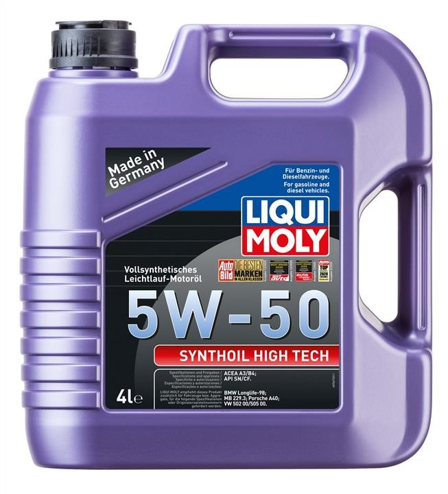 Liqui Moly 9067 Engine oil Liqui Moly Synthoil High Tech 5W-50, 4L 9067: Buy near me in Poland at 2407.PL - Good price!