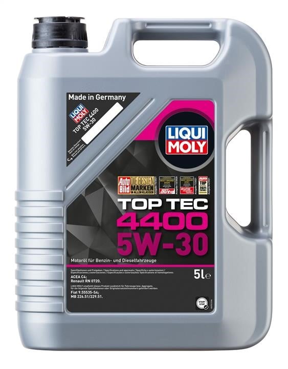 Liqui Moly 2322 Engine oil Liqui Moly Top Tec 4400 5W-30, 5L 2322: Buy near me at 2407.PL in Poland at an Affordable price!