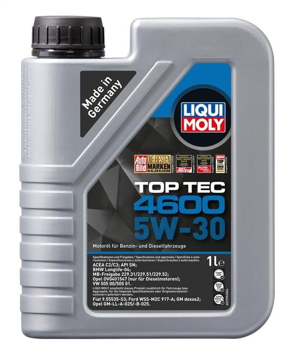 Liqui Moly 8032 Моторное масло Liqui Moly Top Tec 4600 5W-30, 1л 8032: Отличная цена - Купить в Польше на 2407.PL!