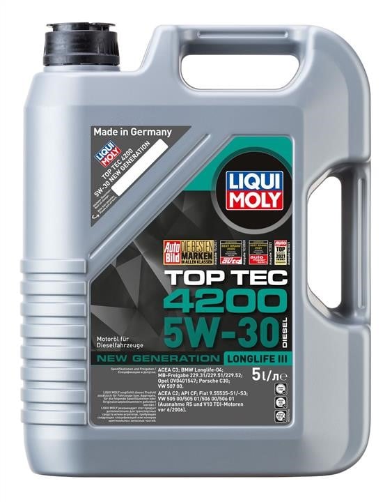 Liqui Moly 2376 Engine oil Liqui Moly Top Tec 4200 Diesel 5W-30, 5L 2376: Buy near me in Poland at 2407.PL - Good price!