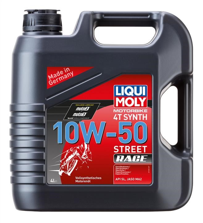 Liqui Moly 7508 Motor oil Liqui Moly Motorbike 4T Synth Street Race 10W-50, 4 l 7508: Buy near me in Poland at 2407.PL - Good price!