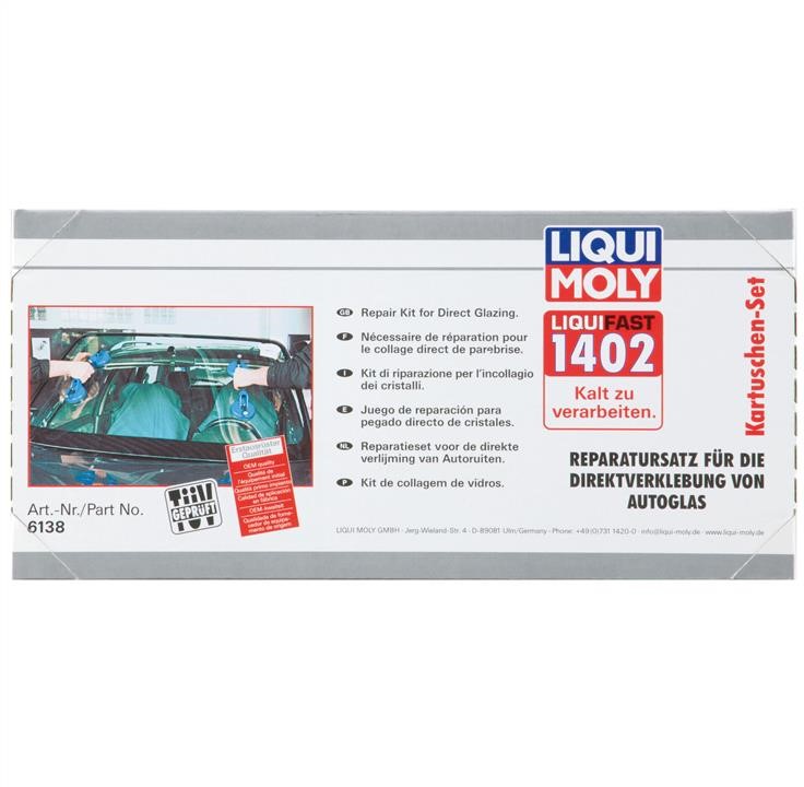 Liqui Moly 6138 Set for gluing glasses Liqui Moly Liquifast 1402 6138: Buy near me in Poland at 2407.PL - Good price!