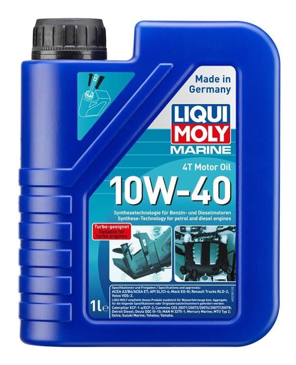 Liqui Moly 25012 Моторна олива Liqui Moly Marine 4T Motor Oil 10W-40, 1 л 25012: Приваблива ціна - Купити у Польщі на 2407.PL!