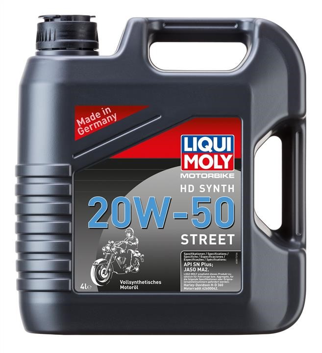 Liqui Moly 3817 Engine oil Liqui Moly Motorbike HD Synth 20W-50 Street, API SN PLUS, JASO MA2, 4l 3817: Buy near me at 2407.PL in Poland at an Affordable price!
