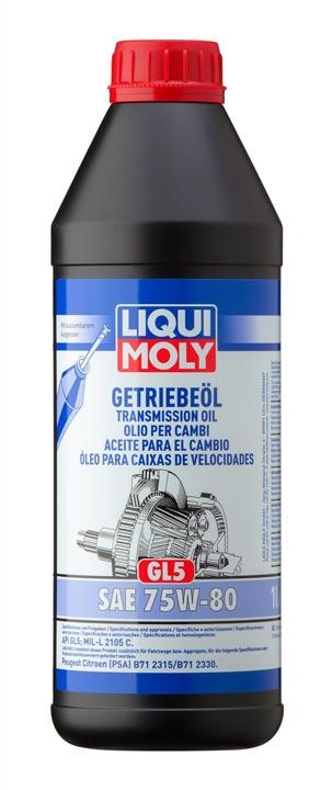 Liqui Moly 3658 Transmission oil Liqui Moly 75W-80, 1L 3658: Buy near me in Poland at 2407.PL - Good price!