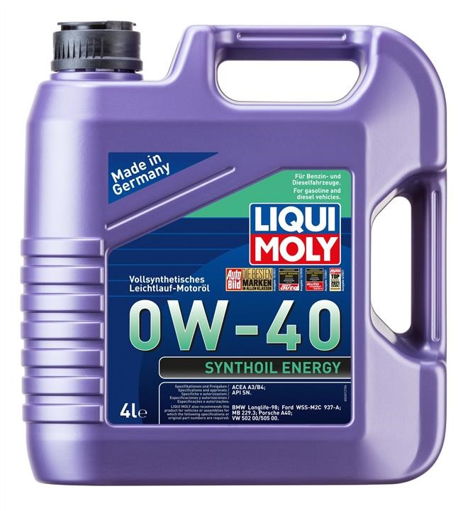 Liqui Moly 2451 Engine oil Liqui Moly Synthoil Energy 0W-40, 4L 2451: Buy near me in Poland at 2407.PL - Good price!