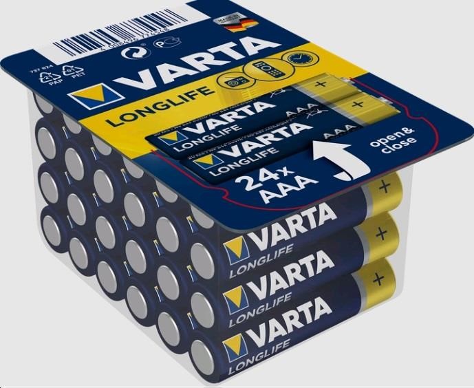 Varta 04103301124 Bateria Longlife AAA BLI 24 Alkaline 04103301124: Dobra cena w Polsce na 2407.PL - Kup Teraz!
