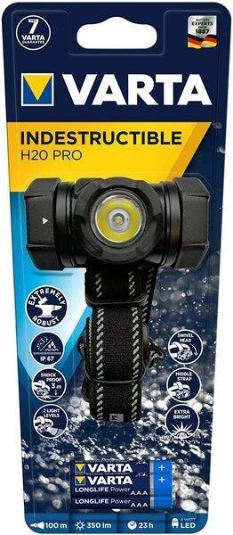 Varta 17732101421 Headlamp Indestructible H20 Pro 4 W, IP67, IK08, up to 350 lumens, up to 100 meters, 3xAAA 17732101421: Buy near me in Poland at 2407.PL - Good price!