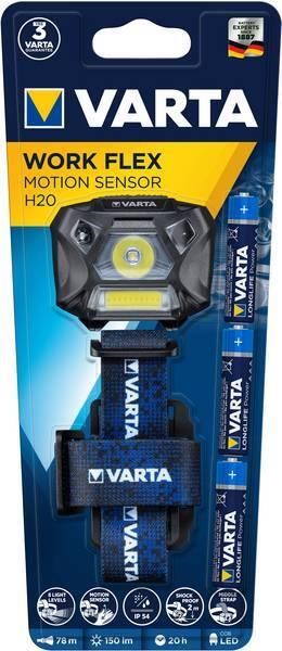 Varta 18648101421 Work-Flex-Motion-Sensor H20, 3 W, IP54, up to 150 lumens, up to 78 meters 18648101421: Buy near me in Poland at 2407.PL - Good price!