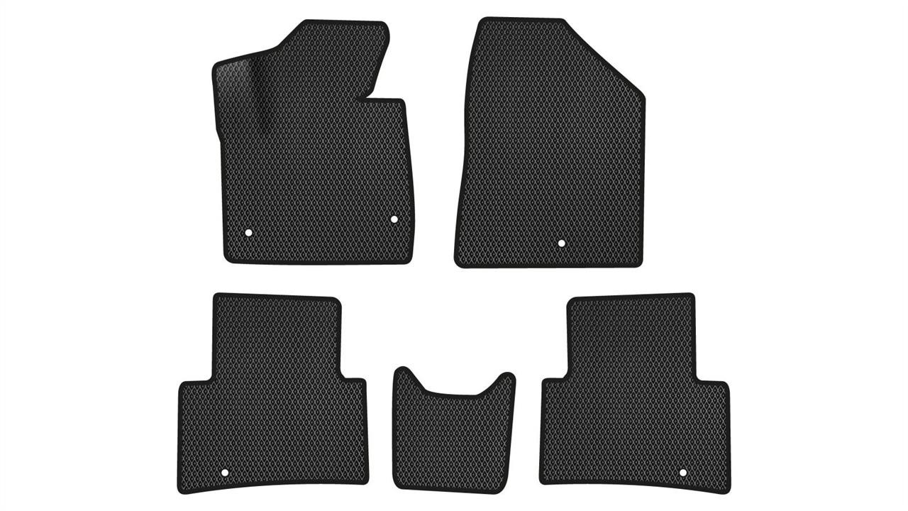 EVAtech HY1306CE5KH5RBB Mats in the cabin EVAtech for Hyundai Santa FE (DM) 3 clips 2012-2017 3 generation SUV Korea HY1306CE5KH5RBB: Buy near me in Poland at 2407.PL - Good price!