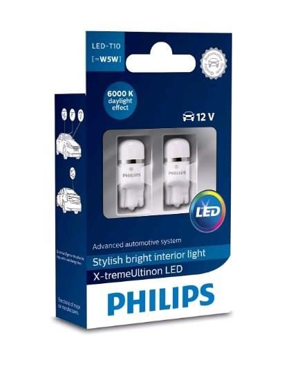 Philips 12799I60X2 Лампа світлодіодна Philips X-tremeUltinon LED T10 (W5W) 12В 0,9Вт 12799I60X2: Приваблива ціна - Купити у Польщі на 2407.PL!