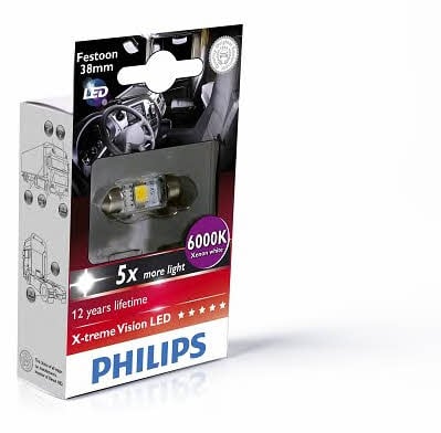 Philips 249446000KX1 LED lamp Philips X-Treme Vision LED Festoon 38 24V SV8,5 249446000KX1: Buy near me in Poland at 2407.PL - Good price!