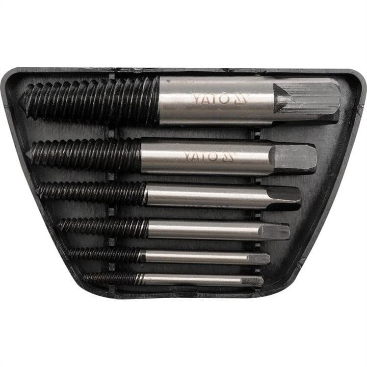 Yato YT-0590 A set of extractors for broken bolts 6 pcs: 3-6, 6-8, 8-11, 11-14, 14-18, 18-25 mm YT0590: Buy near me in Poland at 2407.PL - Good price!