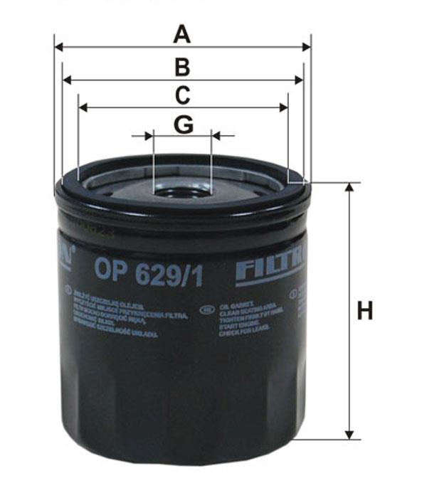 Filtron OP 629/1 Oil Filter OP6291: Buy near me in Poland at 2407.PL - Good price!