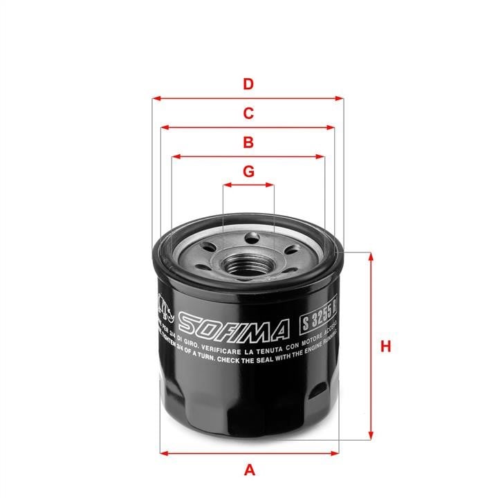 Sofima S 3255 R Oil Filter S3255R: Buy near me in Poland at 2407.PL - Good price!