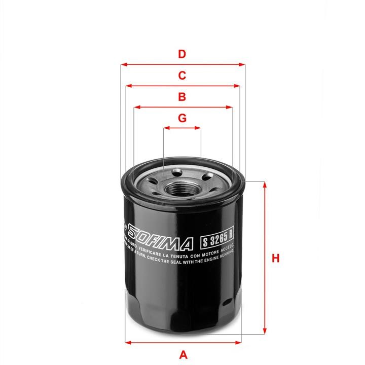Sofima S 3265 R Oil Filter S3265R: Buy near me in Poland at 2407.PL - Good price!