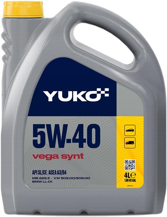 Yuko 4823110401453 Engine oil Yuko Vega Synt 5W-40, 4L 4823110401453: Buy near me at 2407.PL in Poland at an Affordable price!