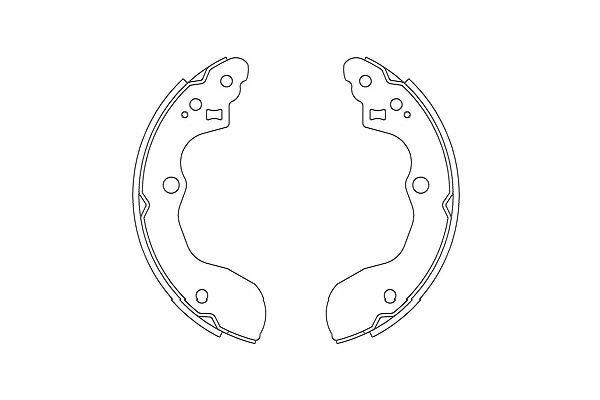 Kavo parts BS-8934 Brake shoe set BS8934: Buy near me in Poland at 2407.PL - Good price!