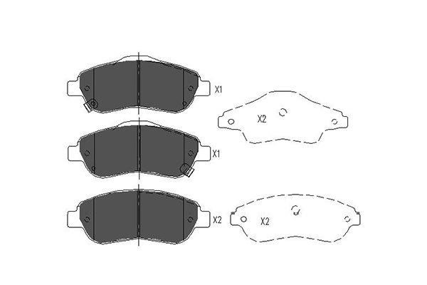 Kavo parts KBP-2041 Brake Pad Set, disc brake KBP2041: Buy near me in Poland at 2407.PL - Good price!