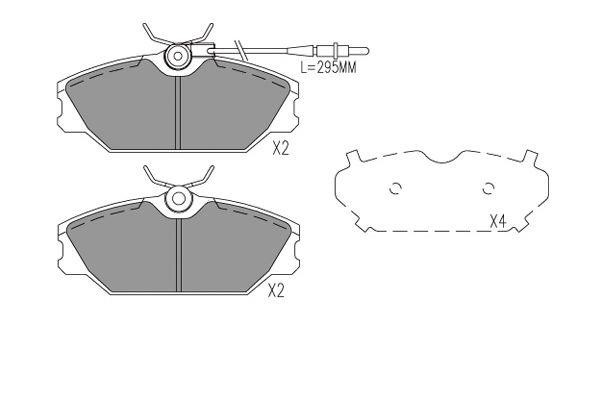 Kavo parts KBP-1022 Klocki hamulcowe, zestaw KBP1022: Dobra cena w Polsce na 2407.PL - Kup Teraz!