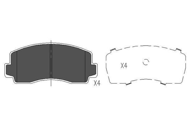 Kavo parts KBP-5528 Scheibenbremsbeläge vorne eingestellt KBP5528: Kaufen Sie zu einem guten Preis in Polen bei 2407.PL!