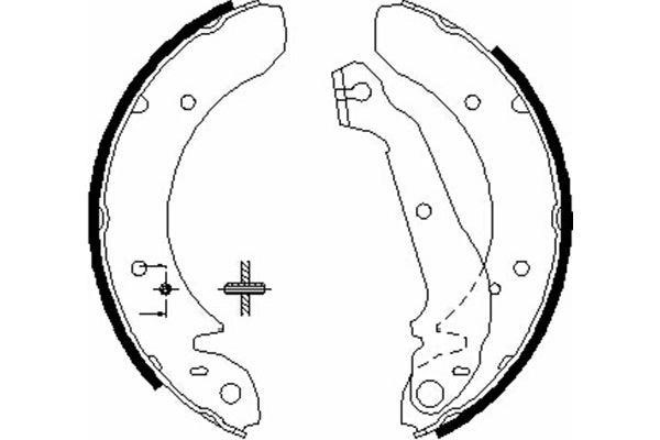 Kavo parts KBS-3417 Brake shoe set KBS3417: Buy near me in Poland at 2407.PL - Good price!