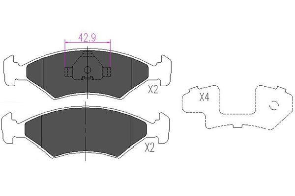 Kavo parts KBP-4532 Scheibenbremsbeläge vorne eingestellt KBP4532: Kaufen Sie zu einem guten Preis in Polen bei 2407.PL!