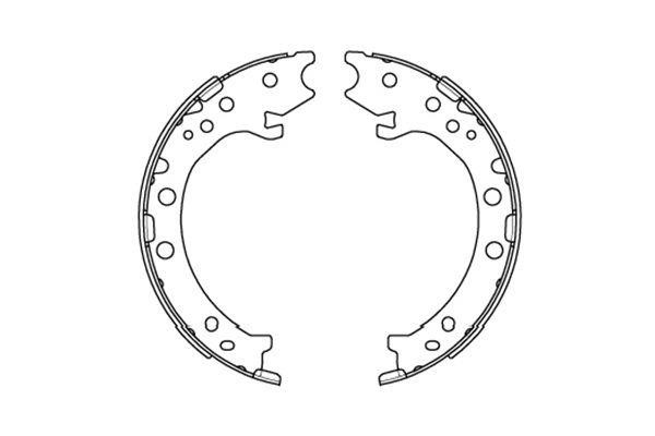 Kavo parts KBS-2903 Brake shoe set KBS2903: Buy near me at 2407.PL in Poland at an Affordable price!