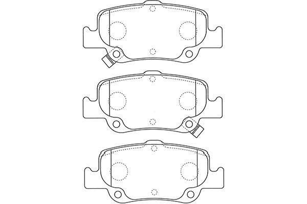 Kavo parts BP-9129 Scheibenbremsbeläge, Set BP9129: Kaufen Sie zu einem guten Preis in Polen bei 2407.PL!