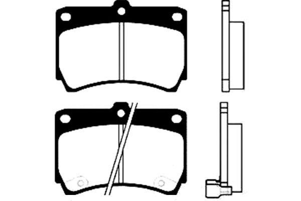 Kavo parts BP-4517 Гальмівні колодки, комплект BP4517: Приваблива ціна - Купити у Польщі на 2407.PL!