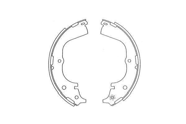 Kavo parts KBS-9939 Brake shoe set KBS9939: Buy near me in Poland at 2407.PL - Good price!