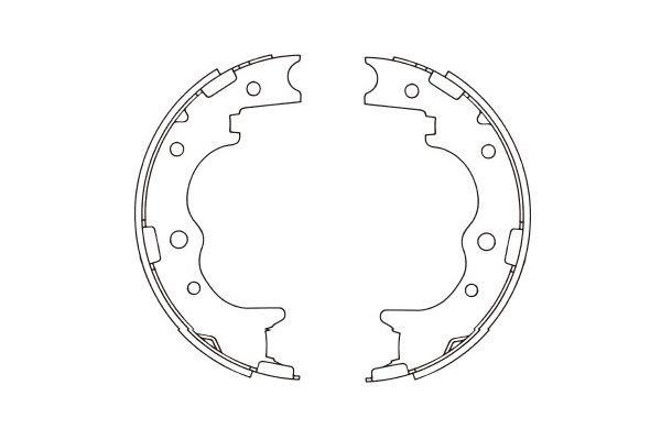 Kavo parts KBS-9940 Brake shoe set KBS9940: Buy near me in Poland at 2407.PL - Good price!