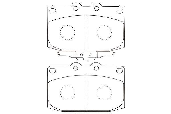 Kavo parts BP-4530 Brake Pad Set, disc brake BP4530: Buy near me in Poland at 2407.PL - Good price!