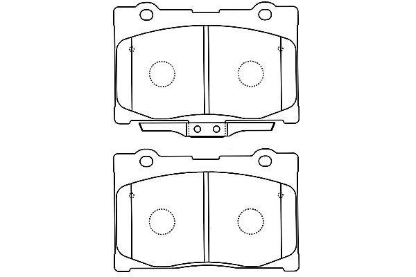 Kavo parts BP-2052 Brake Pad Set, disc brake BP2052: Buy near me in Poland at 2407.PL - Good price!