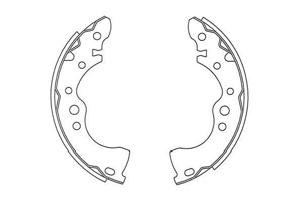 Kavo parts BS-7434 Brake shoe set BS7434: Buy near me in Poland at 2407.PL - Good price!