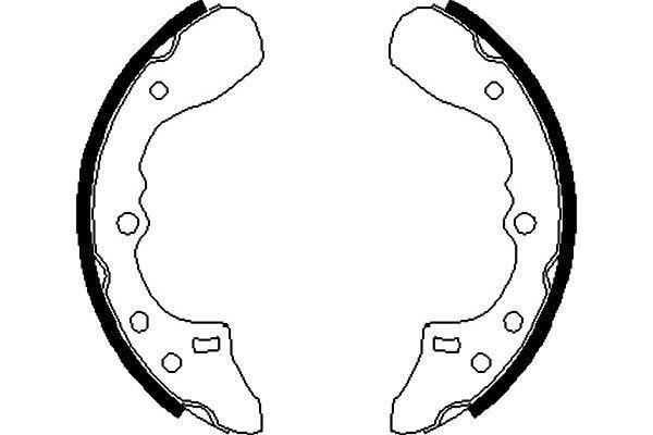 Kavo parts BS-5408 Brake shoe set BS5408: Buy near me in Poland at 2407.PL - Good price!