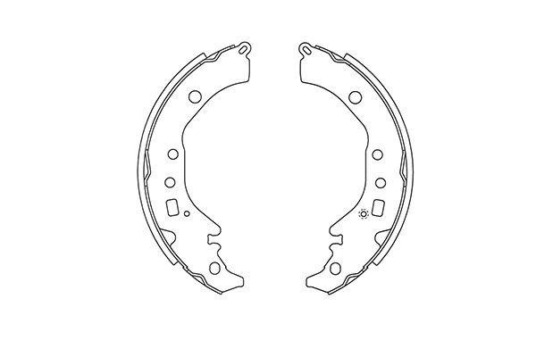 Kavo parts BS-9948 Brake shoe set BS9948: Buy near me at 2407.PL in Poland at an Affordable price!