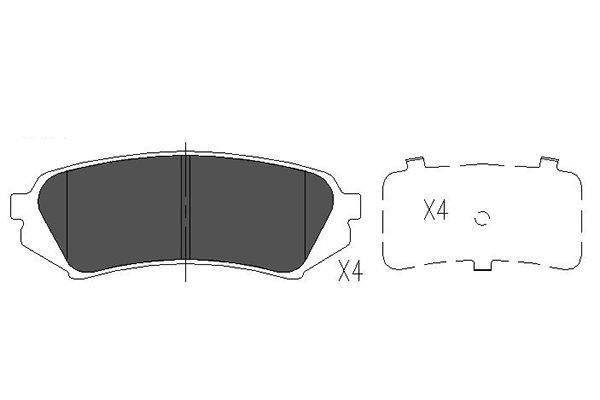 Kavo parts KBP-9118 Тормозные колодки дисковые задние, комплект KBP9118: Отличная цена - Купить в Польше на 2407.PL!