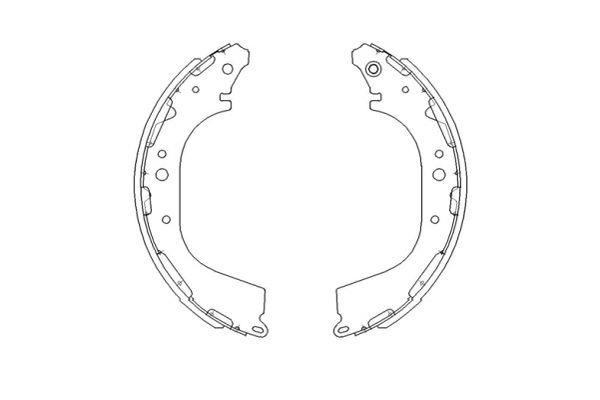 Kavo parts KBS-7411 Brake shoe set KBS7411: Buy near me at 2407.PL in Poland at an Affordable price!