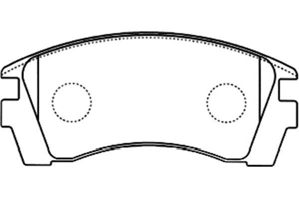 Kavo parts BP-6592 Brake Pad Set, disc brake BP6592: Buy near me in Poland at 2407.PL - Good price!