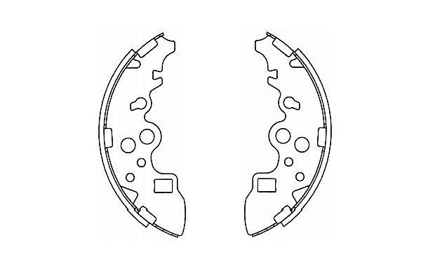 Kavo parts BS-5436 Brake shoe set BS5436: Buy near me at 2407.PL in Poland at an Affordable price!