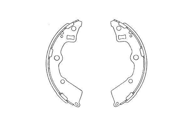 Kavo parts KBS-4409 Brake shoe set KBS4409: Buy near me in Poland at 2407.PL - Good price!