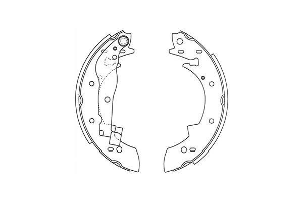 Kavo parts BS-8928 Brake shoe set BS8928: Buy near me in Poland at 2407.PL - Good price!