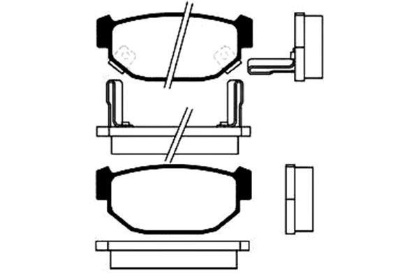 Kavo parts BP-8002 Гальмівні колодки, комплект BP8002: Приваблива ціна - Купити у Польщі на 2407.PL!